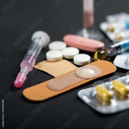 Close-up of Contraceptives ...