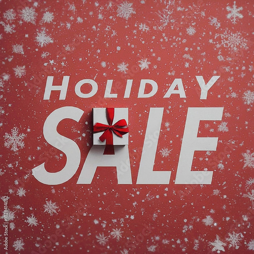 Bold holiday sale banner wi...