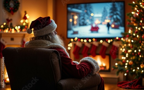 Santa living room photo