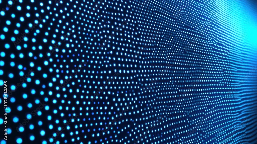 Futuristic blue abstract grid background with dots and squares Futuristic blue abstract grid background with dots and squares