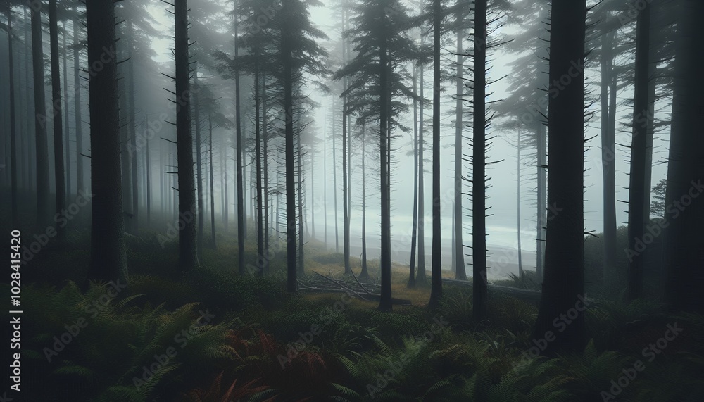 Obraz premium Fog in nature background