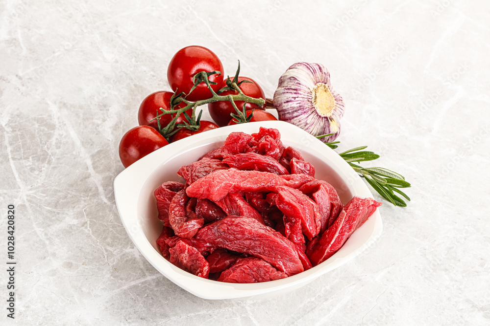 Raw beef meat for cooking Raw beef meat for cooking