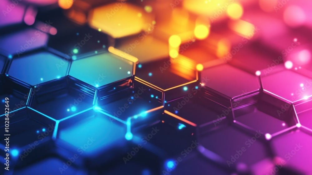 Colorful Overlapping Hexagonal Patterns Wallpaper Colorful Overlapping Hexagonal Patterns Wallpaper