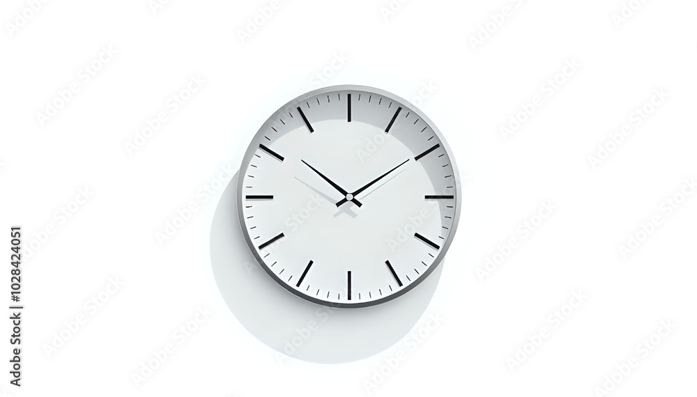 Minimalist Timepiece: Sleek Wall Clock with Clean Lines and Pure White Design, Embodying Modern Simplicity and Precision Minimalist Timepiece: Sleek Wall Clock with Clean Lines and Pure White Design, Embodying Modern Simplicity and Precision