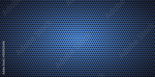 Black and blue diagonal carbon fiber seamless texture pattern vector illustration. Textile fabric, car tuning or cloth macro seamless kevlar crisscross texture background.