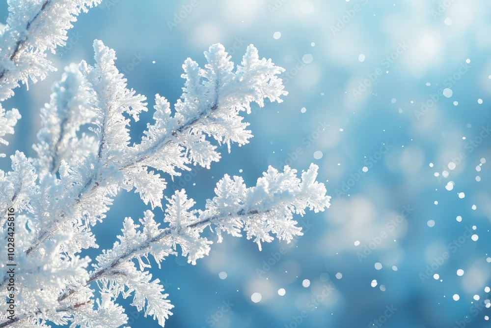 Winter season background with white snow Winter season background with white snow