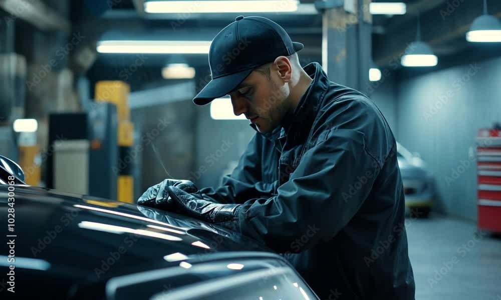 Mechanic Inspecting Car Mechanic Inspecting Car