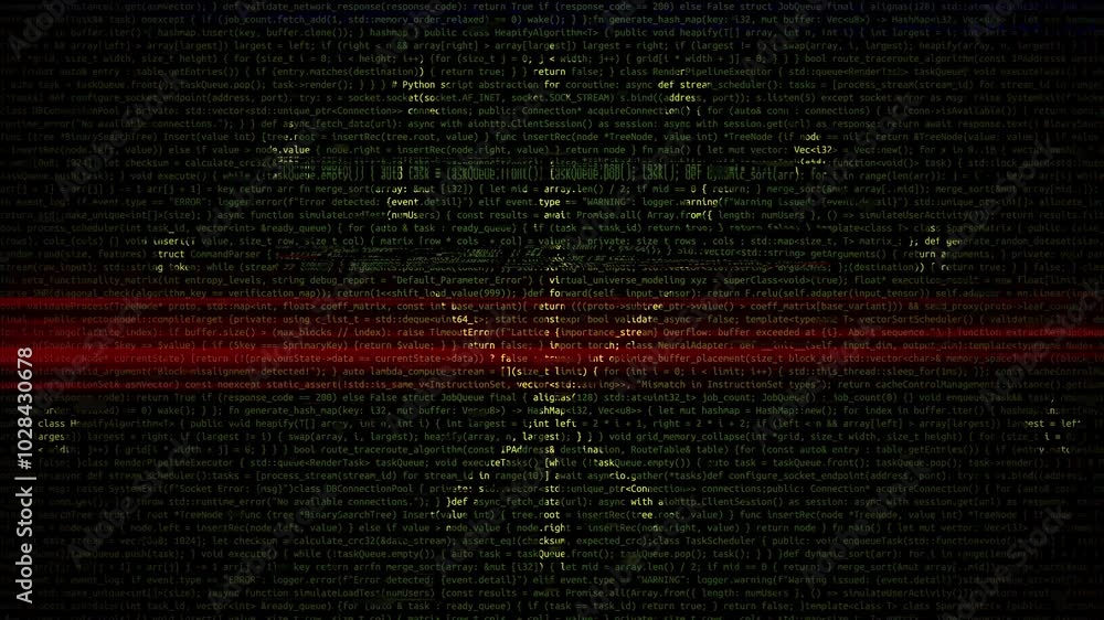 Binary code on flag of Adygea. Program source code or Hacker concept on Adygean flag. Adygea digital technology security, hacking or programming concept