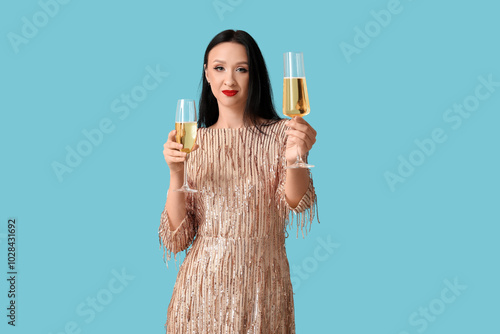 Beautiful young woman with ...