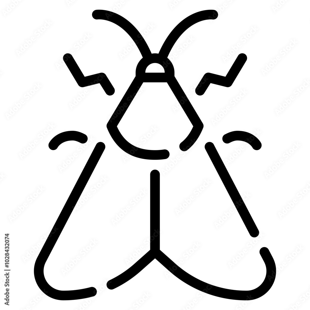 Minimalist Line Art of a Fly for Modern Design Concepts Minimalist Line Art of a Fly for Modern Design Concepts