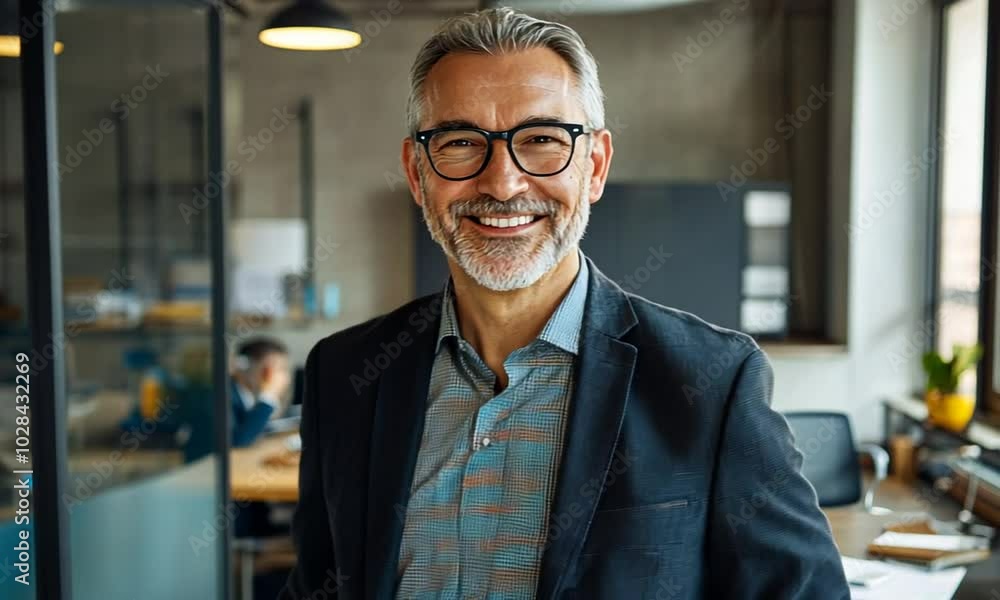 Smiling Man in a Business Suit Smiling Man in a Business Suit