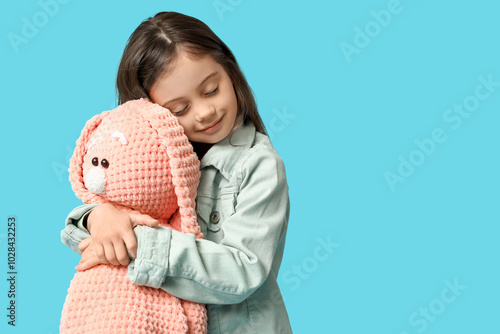 Cute little girl in stylish...