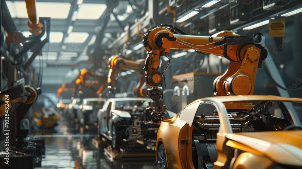 Automated Car Manufacturing with Robotic Arms Automated Car Manufacturing with Robotic Arms