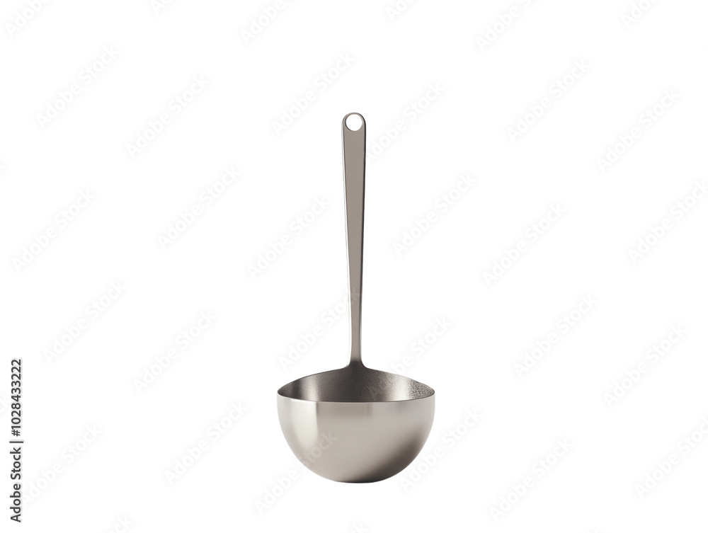 A plain metal scoop with a long handle, perfect for measuring and scooping, isolated on white background PNG transparent. A plain metal scoop with a long handle, perfect for measuring and scooping, isolated on white background PNG transparent.