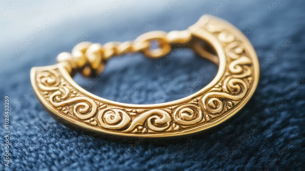 Elegant Gold Earring with Intricate Design Elegant Gold Earring with Intricate Design