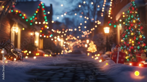 Wallpaper Mural christmas lights border Torontodigital.ca