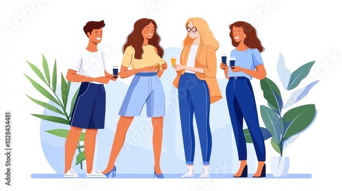 Engaging Diversity: A Collaborative Moment Among Friends