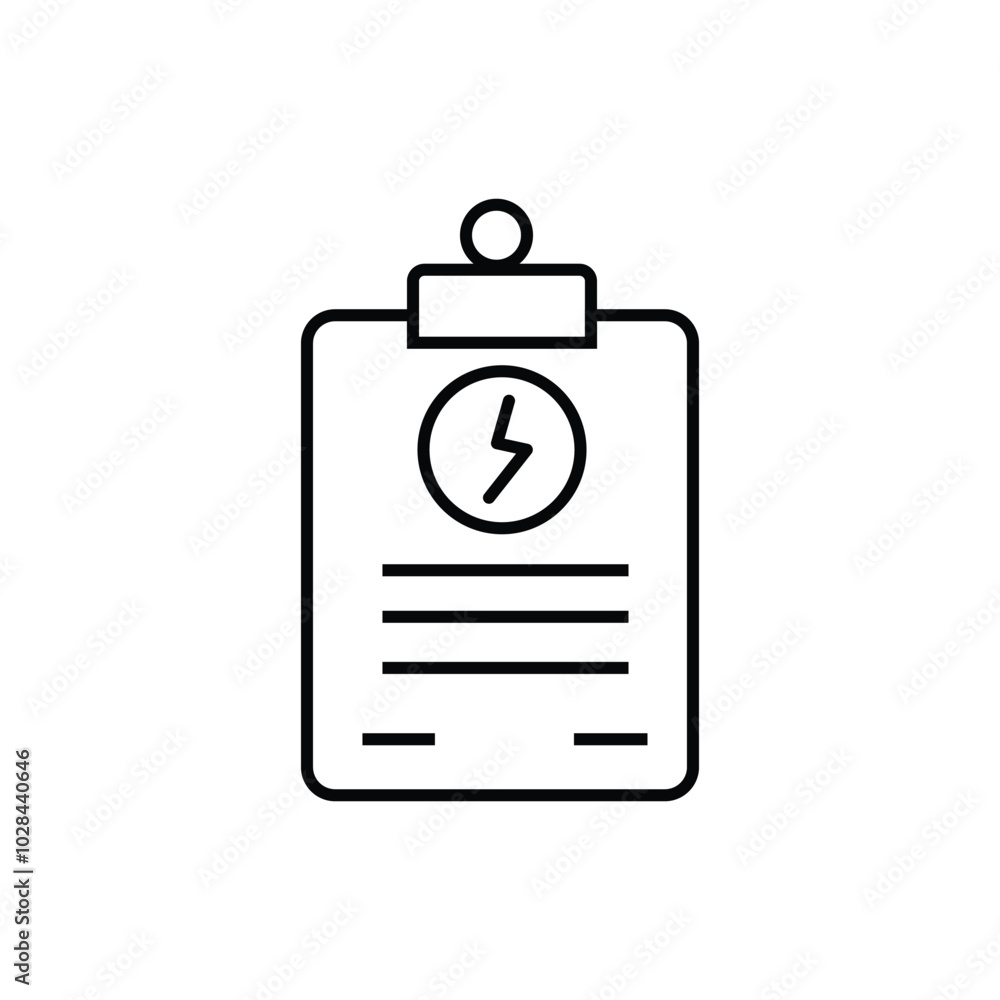 Energy Storage Plan thin icon, vector, pixel perfect, illustrator file Energy Storage Plan thin icon, vector, pixel perfect, illustrator file
