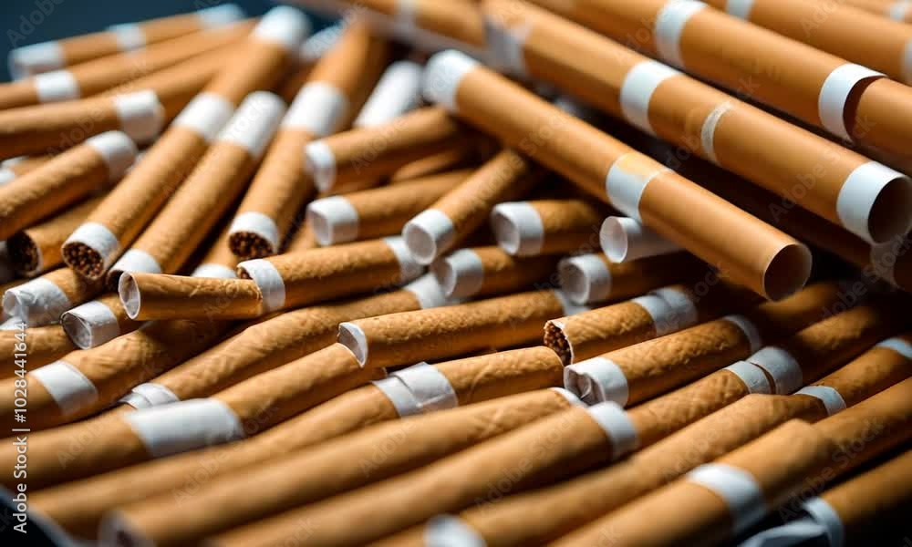 Tobacco cigarette factory. Tobacco cigarette factory.