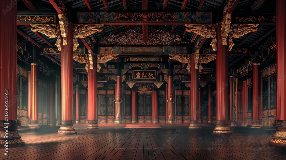 Obraz premium anime background for theme, indoor building