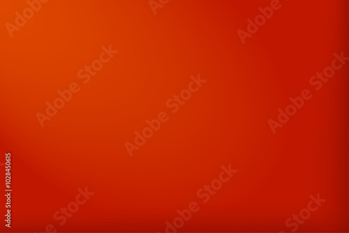 Softly lit blank red wall background. Plain red backdrop with with subtle spotlight from the top left corner. Vector Illustration. EPS 10.