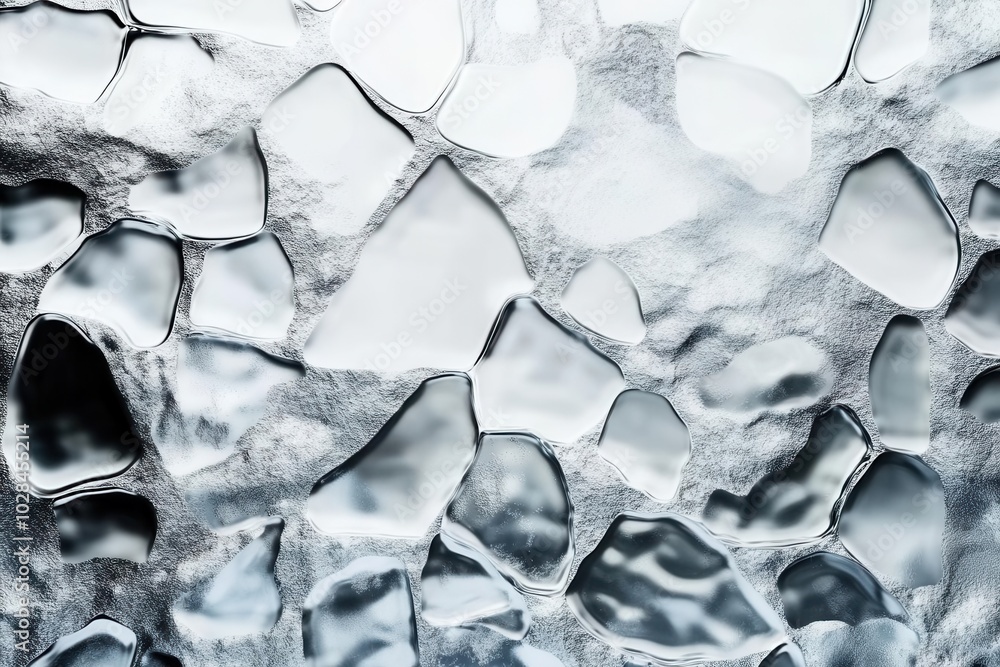 Abstract frozen ice texture with clear details and shapes, suitable for backgrounds. Abstract frozen ice texture with clear details and shapes, suitable for backgrounds.