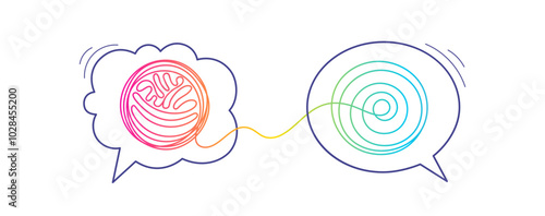 Tangle of thoughts. Dialogue Stress, easy solution