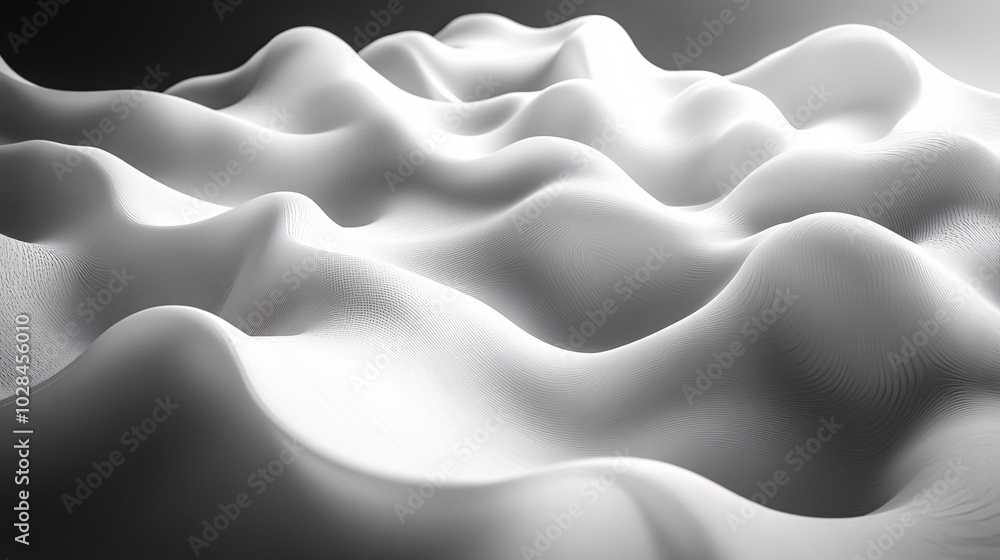 Fototapeta premium Flowing Smooth Lines in Abstract Design