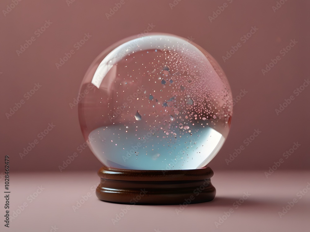 pink crystal ball on a wooden stand creates a mystical and enchanting atmosphere, perfect for divination pink crystal ball on a wooden stand creates a mystical and enchanting atmosphere, perfect for divination