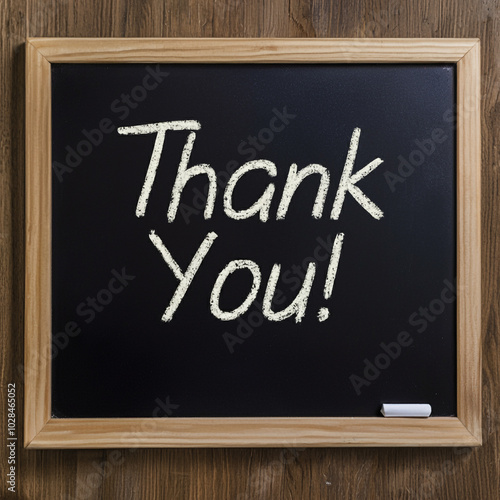 Simple "Thank You!" written...