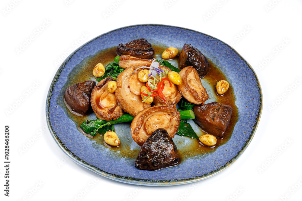 Wok Fried Hong kong Kale with Abalone Wok Fried Hong kong Kale with Abalone