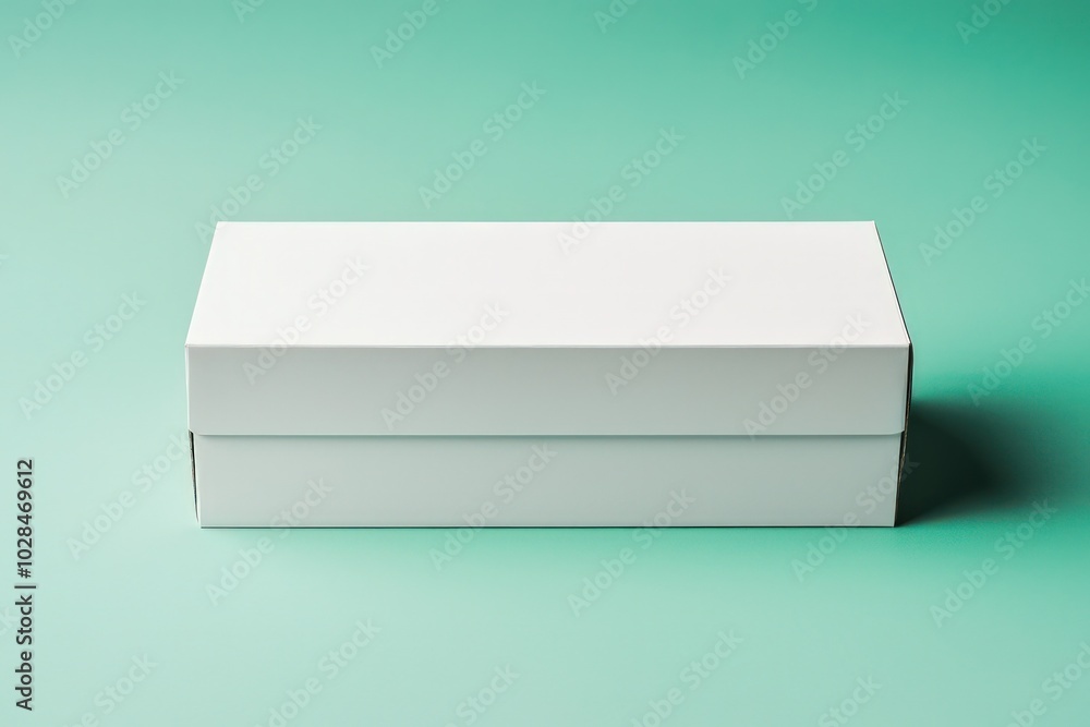 Cardboard white box package mockup template for product on a solid background Cardboard white box package mockup template for product on a solid background