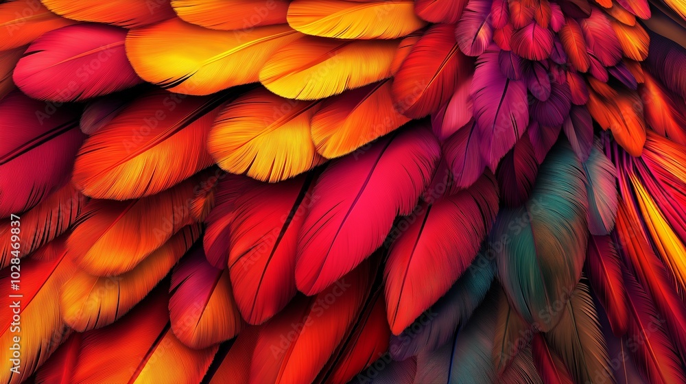 patterns found within a close-up of a bird's feathers patterns found within a close-up of a bird's feathers
