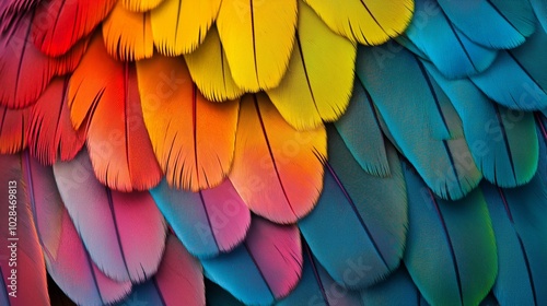 Wallpaper Mural patterns found within a close-up of a bird's feathers Torontodigital.ca