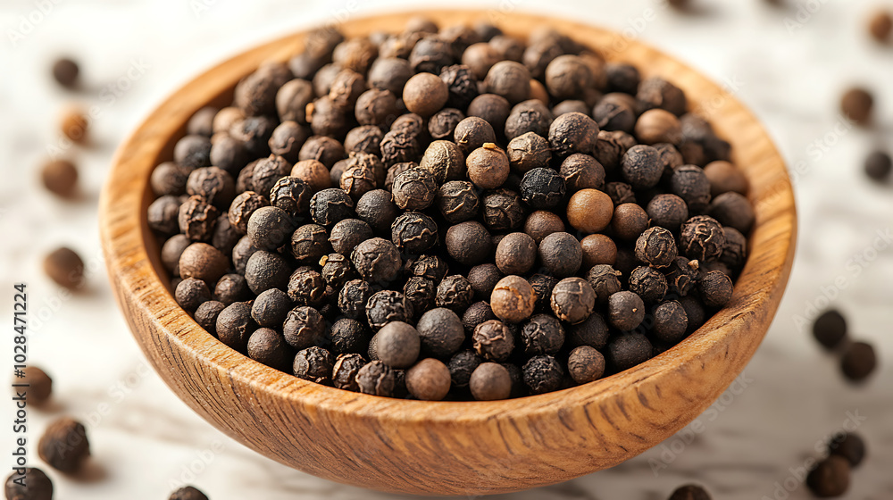 Peppercorns (Black Pepper): One of the most common spices, black pepper has a sharp, pungent, and mildly spicy flavor Peppercorns (Black Pepper): One of the most common spices, black pepper has a sharp, pungent, and mildly spicy flavor