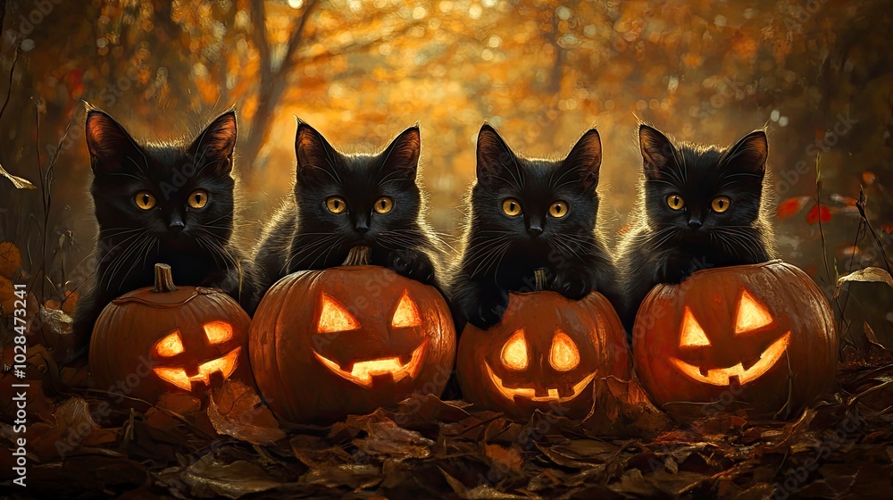 Halloween, zucche, zucca, paura, tutti i santi with generative ai Halloween, zucche, zucca, paura, tutti i santi with generative ai