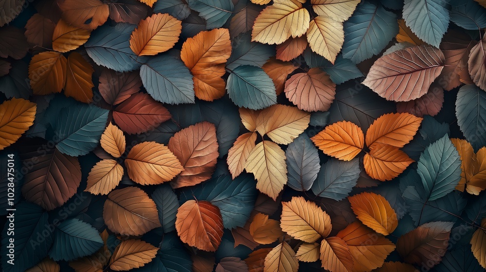 background featuring a pattern of fall leave