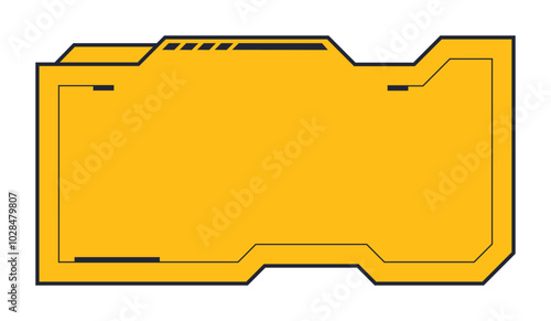 Futuristic element vector illustration. Colorful lower third video overlay.