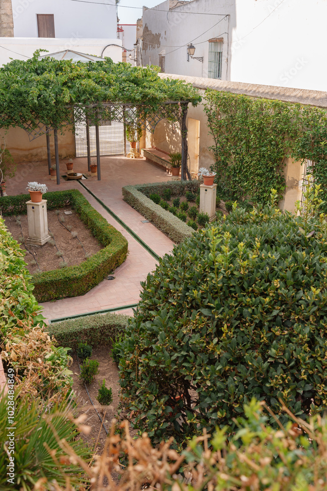 Obraz premium private garden in an Andalusian village