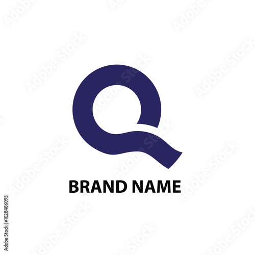 creative elegant minimalist modern letter Q logo