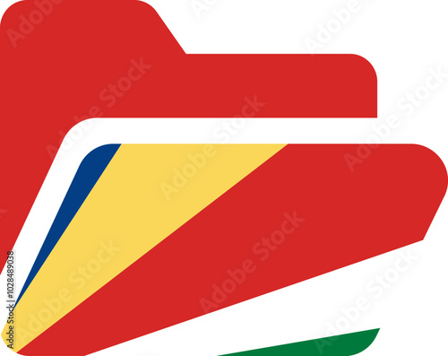 Free Download Folder Shape Of Seychelles Flag - GFXLoad