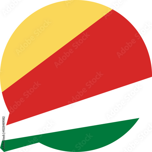 Country flag icon design in different shapes ecstatic 