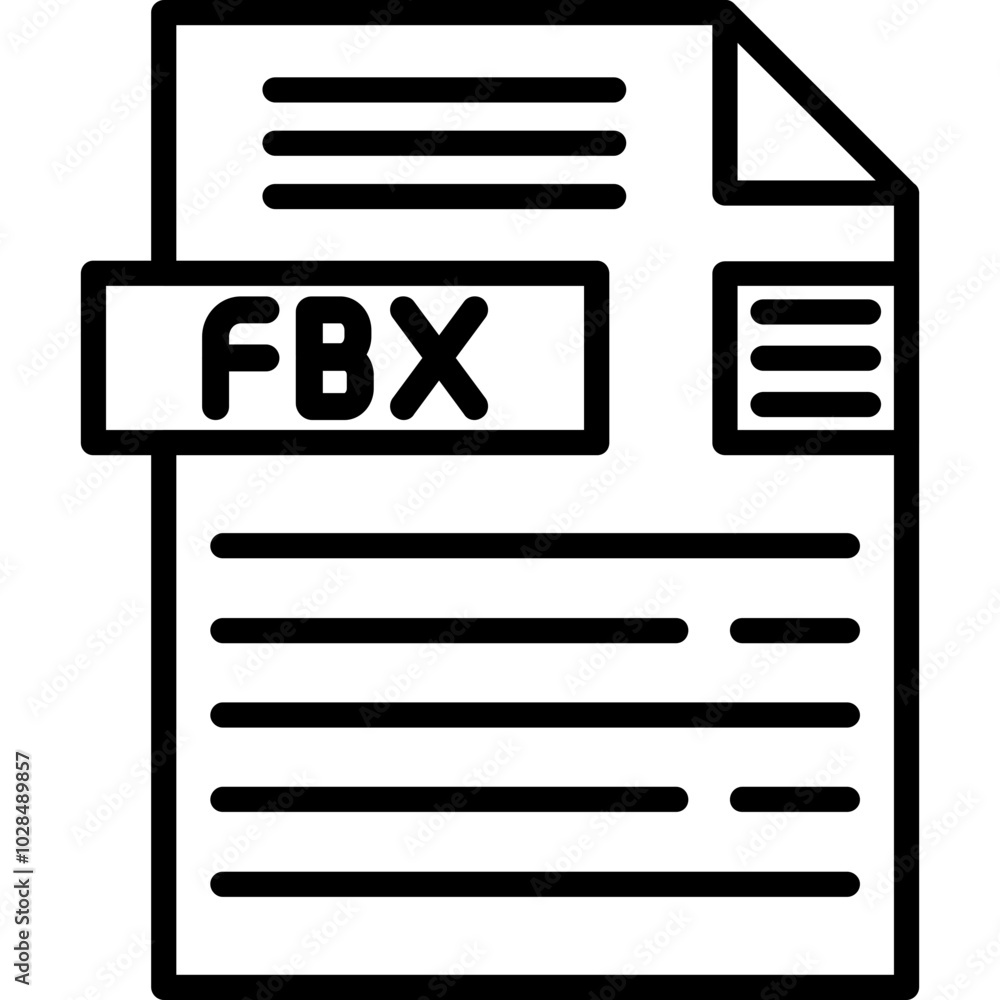 FBX File Format Icon FBX File Format Icon