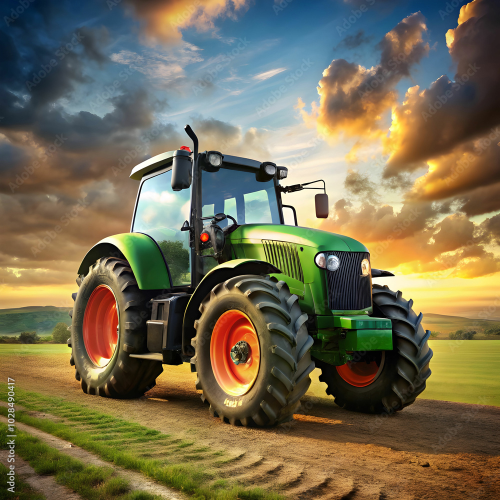 Fototapeta premium very heavy tractor