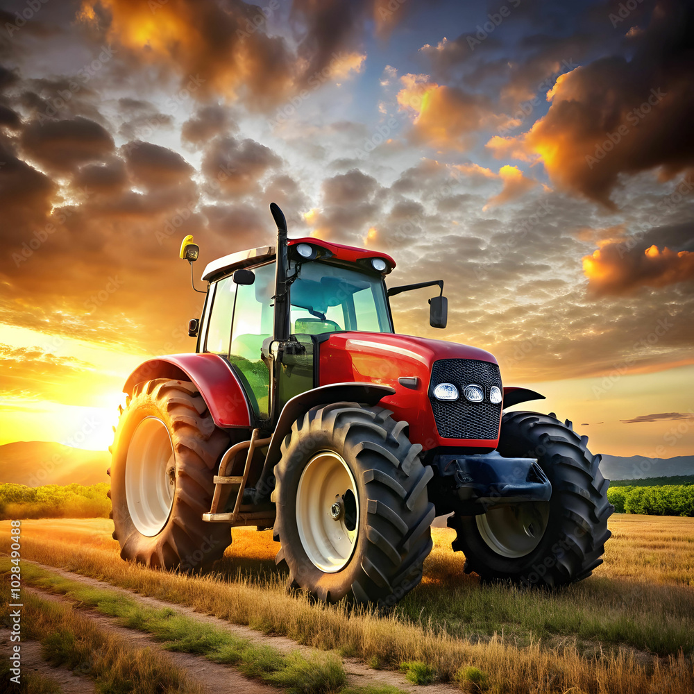 Fototapeta premium very heavy tractor