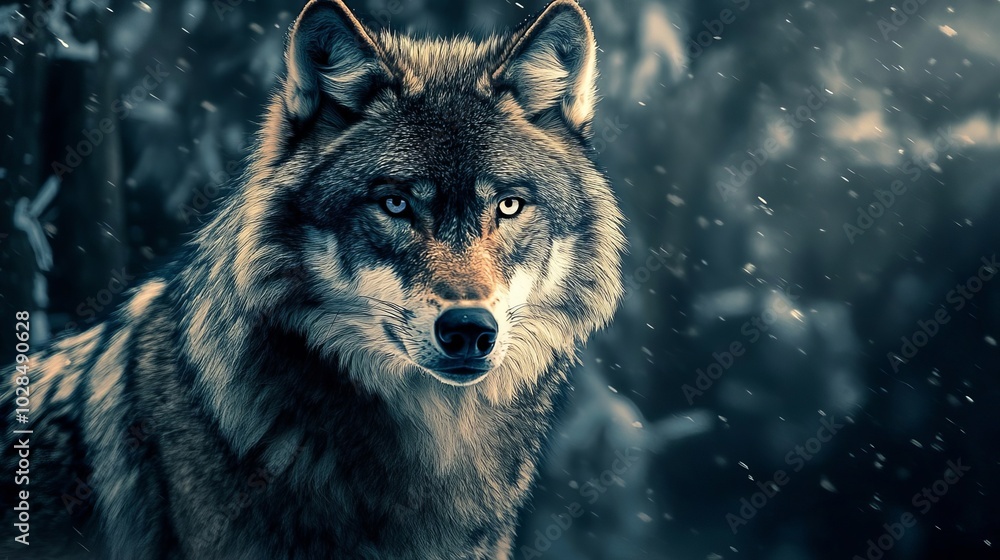 wolf in the woods wolf in the woods