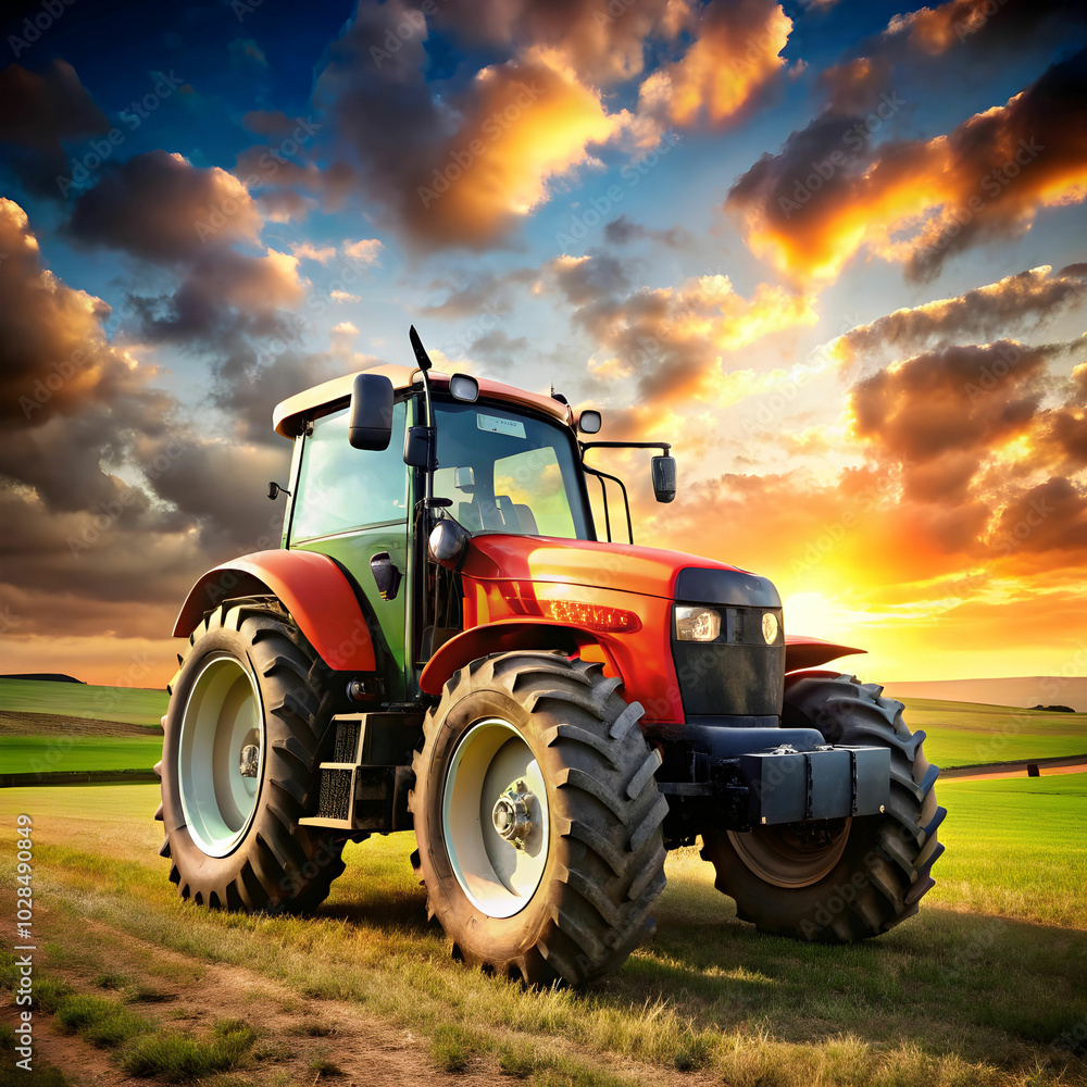 Fototapeta premium very heavy tractor