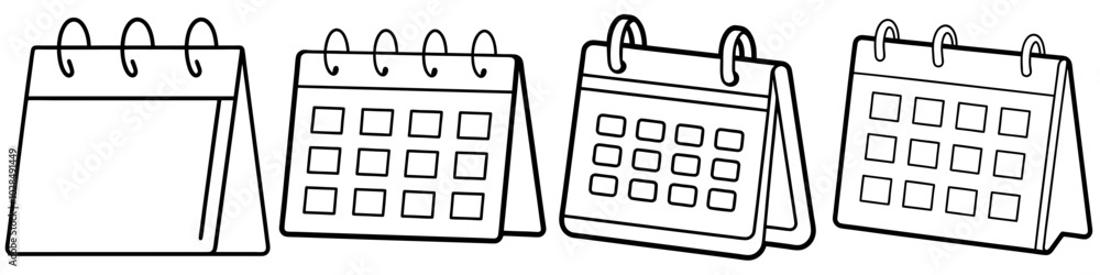 line art vector illustration collection of calendar . isolate on a white background. SVG and PNG
line art vector illustration collection of calendar . isolate on a white background. SVG and PNG