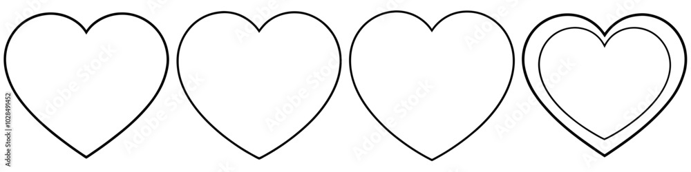 line art vector illustration collection of heart . isolate on a white background. SVG and PNG
line art vector illustration collection of heart . isolate on a white background. SVG and PNG
