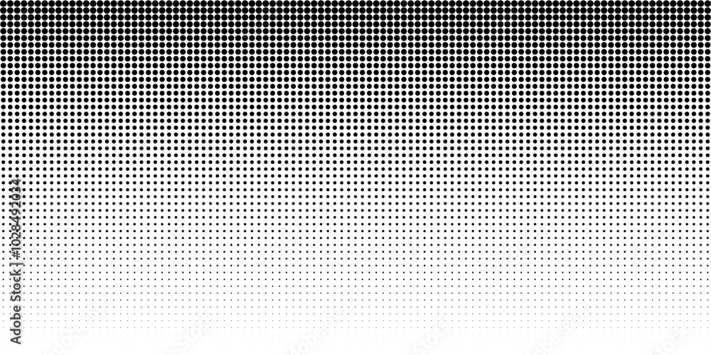 Dot pattern seamless background. Circle polka dot pattern vector template. Abstract futuristic dotted mesh with gradient effect. Geometric minimal digital design.